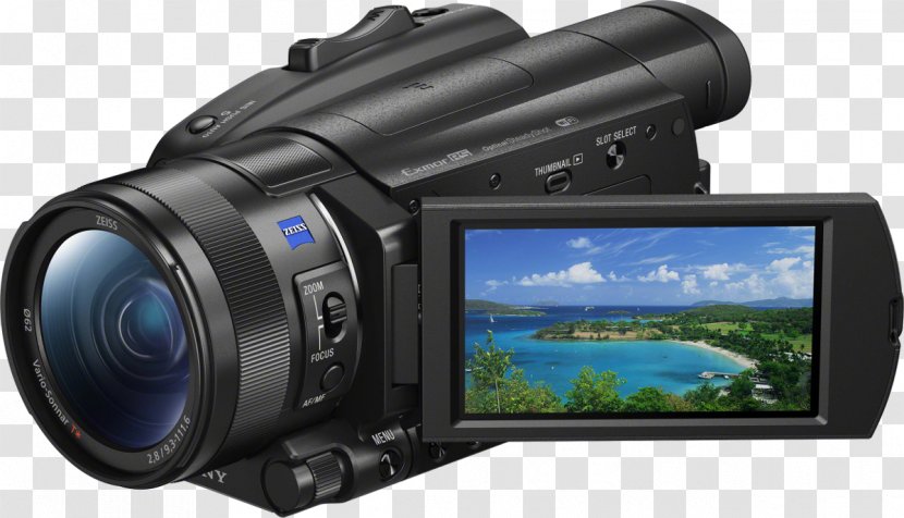 Sony FDR-AX700 4K Camcorder High-dynamic-range Imaging Camcorders Handycam - HDR Transparent PNG