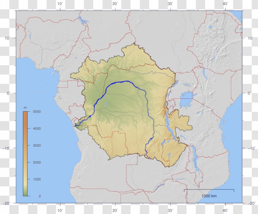 Congo River Democratic Republic Of The Kasai Nile - Drainage Basin - Lualaba Transparent PNG