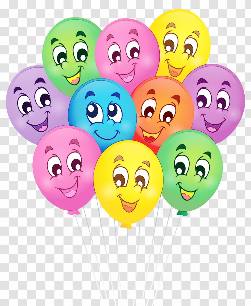 Happy Face Emoji - Party Supply Transparent PNG