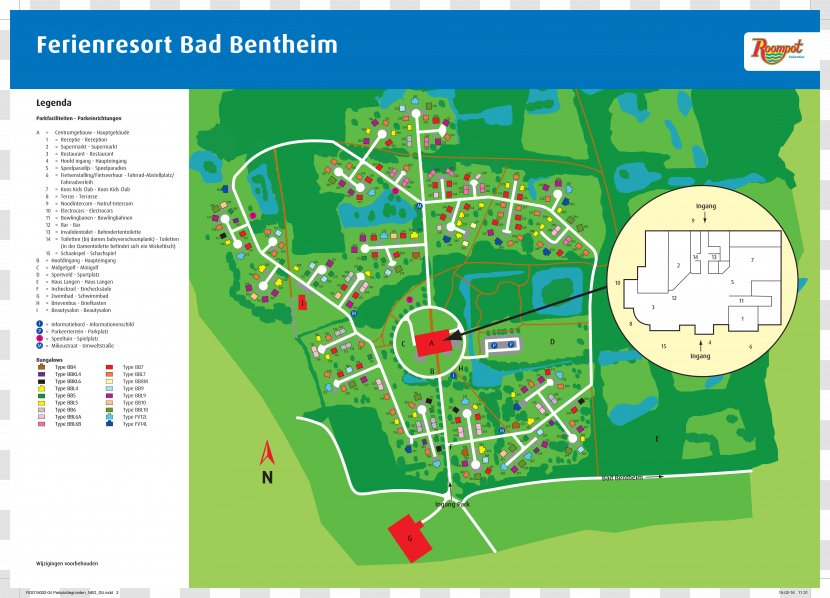 Ferienresort Bad Bentheim Holiday Village Midweek Roompot Vakanties BV - Diagram - Parking Transparent PNG