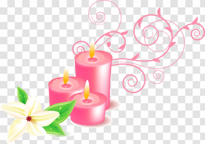 Candle Home Page Clip Art - Spring Flowers Transparent PNG
