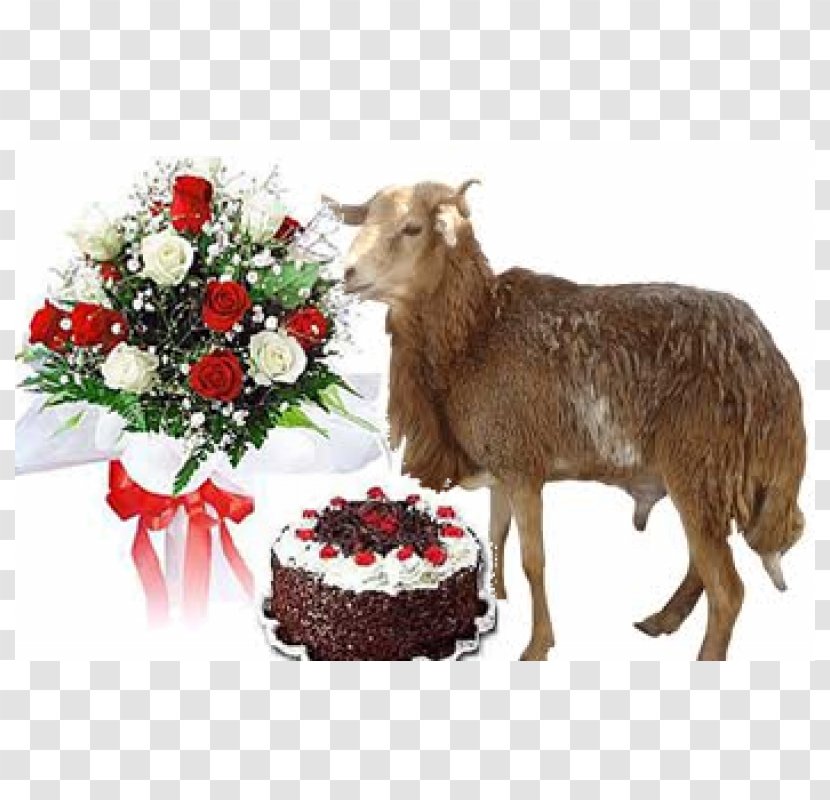 Flower Bouquet Floristry Rose Birthday Cake - Chocolate - Eid Sheep Transparent PNG