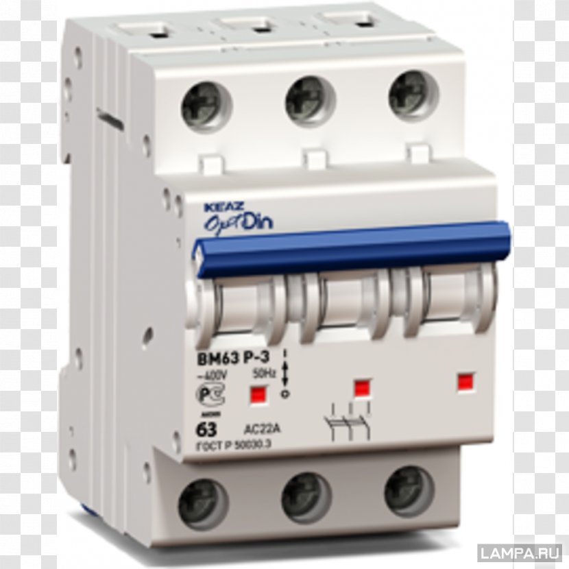 Circuit Breaker Вимикач навантаження Electric Current Kurskiy Elektroapparatnyy Zavod Electrical Switches - Abb Transparent PNG