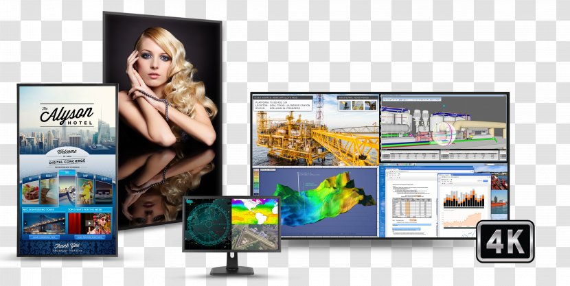 Planar Systems Computer Monitors Liquid-crystal Display 4K Resolution Ultra-high-definition Television - Device Transparent PNG