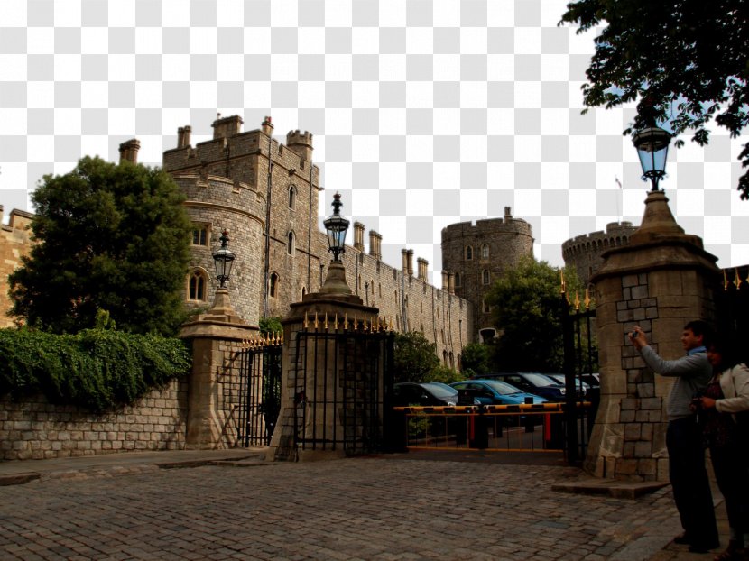 Windsor Castle Big Ben Efteling Haunted - Plaza - England Landscape Transparent PNG