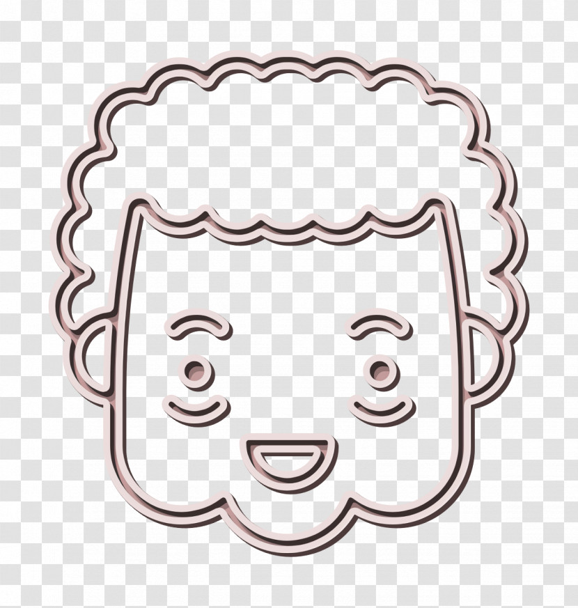 People Faces Icon Delighted Granny Icon Face Icon Transparent PNG