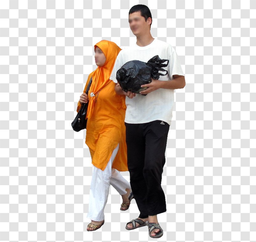 Muslim Islam Woman Walking - Couple Transparent PNG