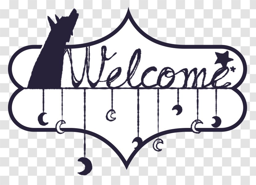 Calligraphy Art - Black And White - Welcome Transparent PNG