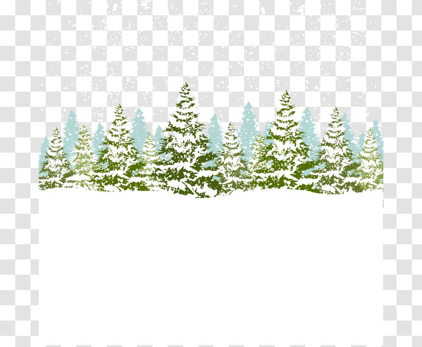 Winter Royalty-free Stock Illustration - Royaltyfree - Christmas Tree Under The Snow Transparent PNG