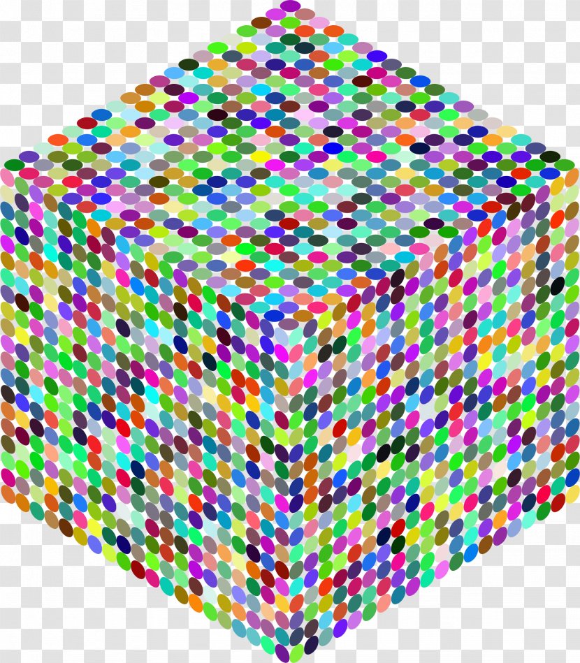 Cube Textile Quilt Isometric Projection Angle - Symmetry Transparent PNG