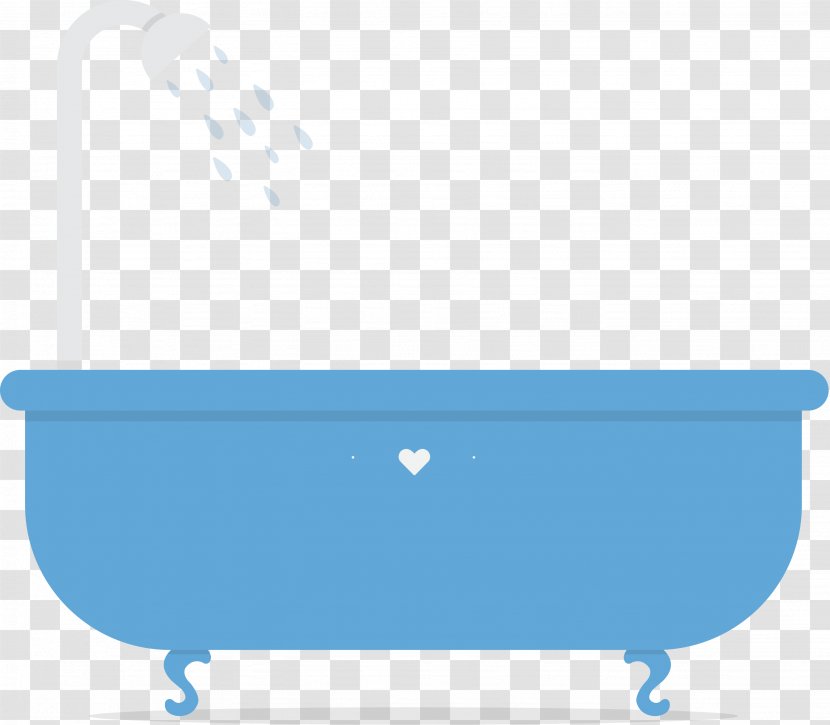Table Sink Bathroom Pattern - Azure - Flat Bathtub Transparent PNG