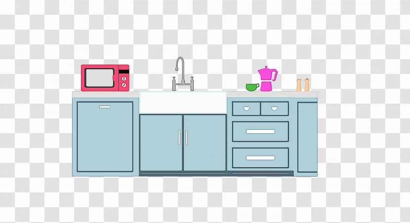 Sideboard Furniture Room Sink Drawer - Table - Material Property Transparent PNG