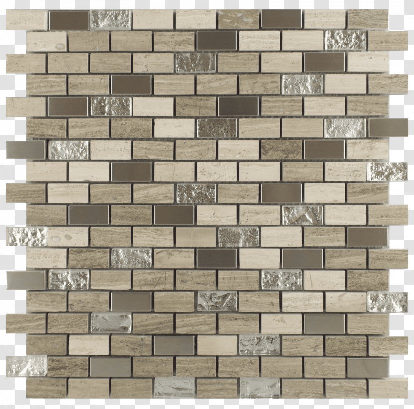 Glass Tile Mosaic Travertine - Stone Wall - Brick Transparent PNG