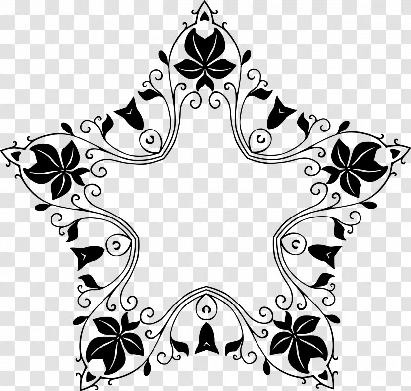 Black And White Clip Art - Header - The Four Corners Of Border Transparent PNG
