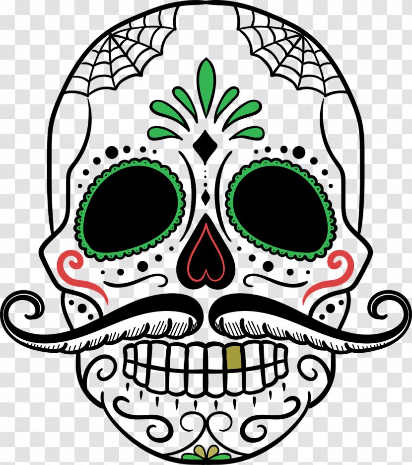 Calavera Day Of The Dead Human Skull Symbolism Clip Art - Death - Love Each Other Transparent PNG