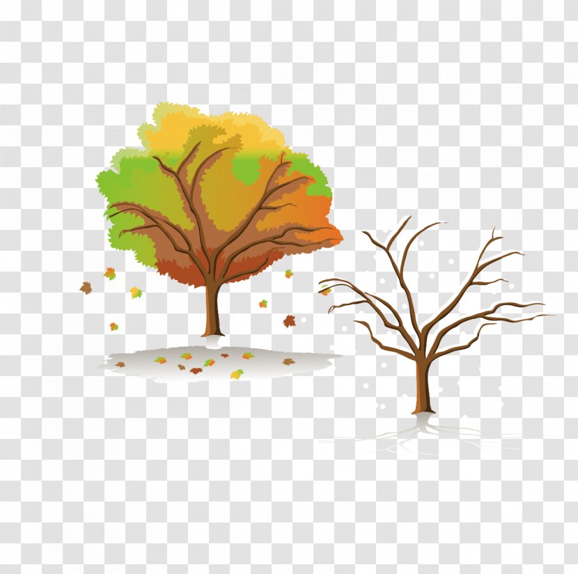 Four Seasons Hotels And Resorts Tree Clip Art - Scalable Vector Graphics - Autumn Trees Winter Transparent PNG