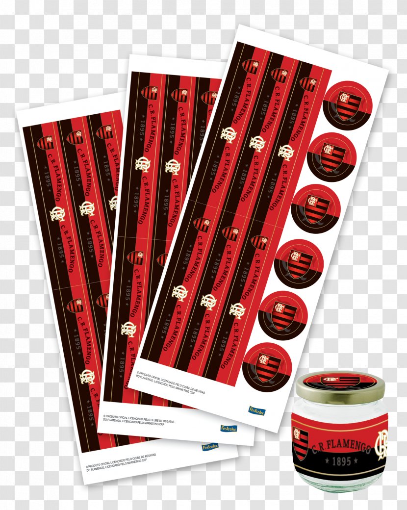 Clube De Regatas Do Flamengo Adhesive Masking Stationery Party - Baby Shower - Flamngo Transparent PNG