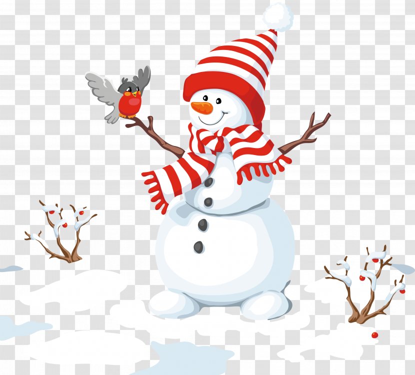 Super Snow Man Snowman Christmas Illustration - Creative Cute Cartoon Winter Transparent PNG