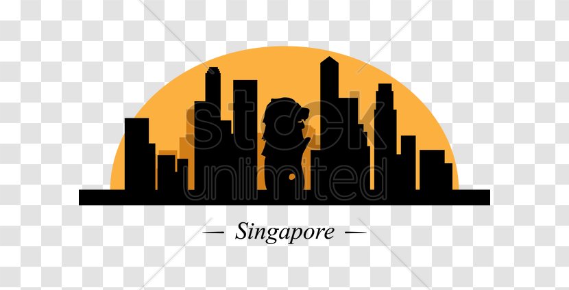 Singapore Skyline - Merlion - Silhouette Transparent PNG
