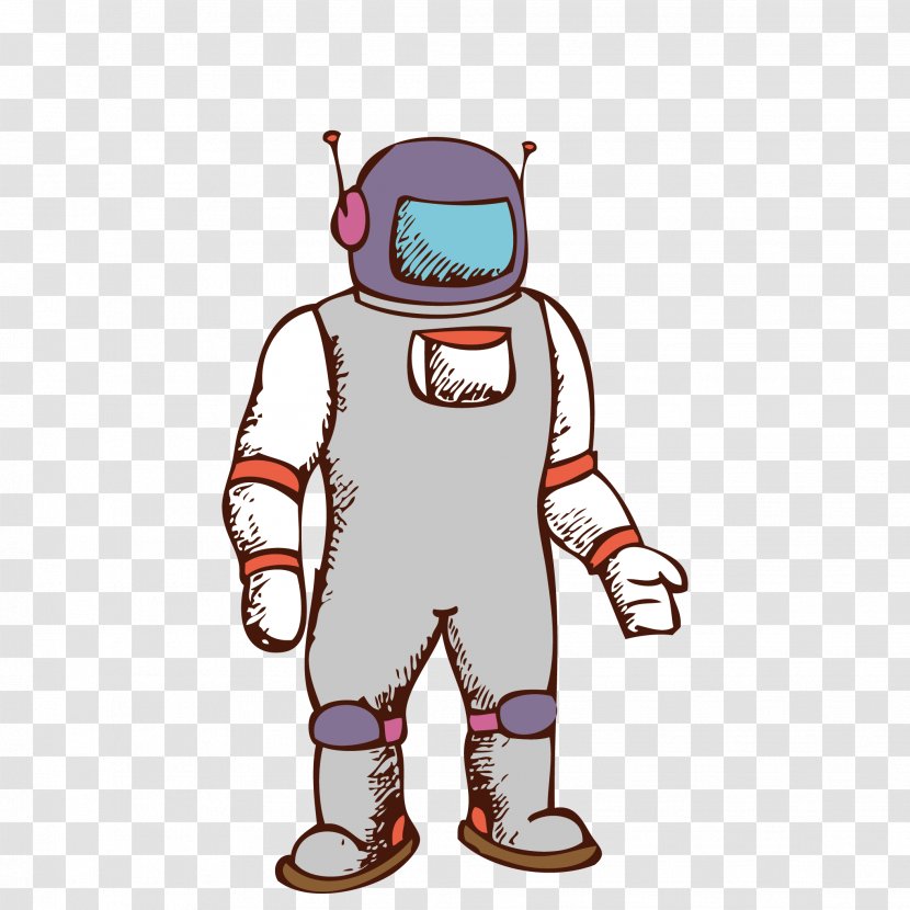 Astronaut Clip Art Drawing Space Suit Illustration - Silhouette Transparent PNG