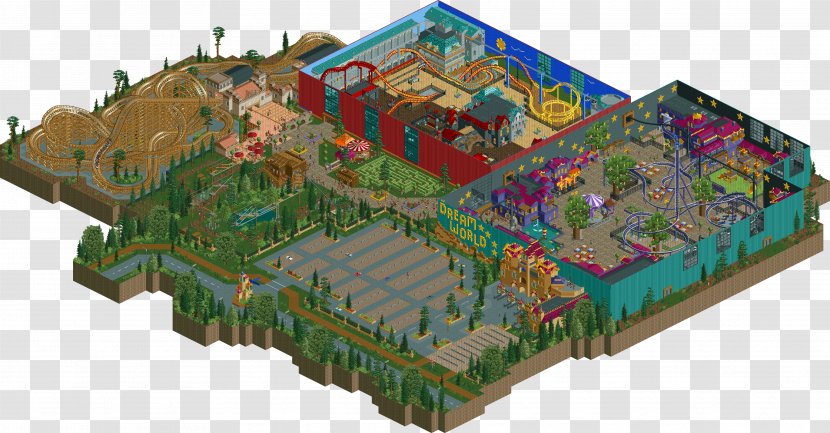 RollerCoaster Tycoon 2 Amusement Park Indoor Water Roller Coaster - Biome - Dream World Transparent PNG