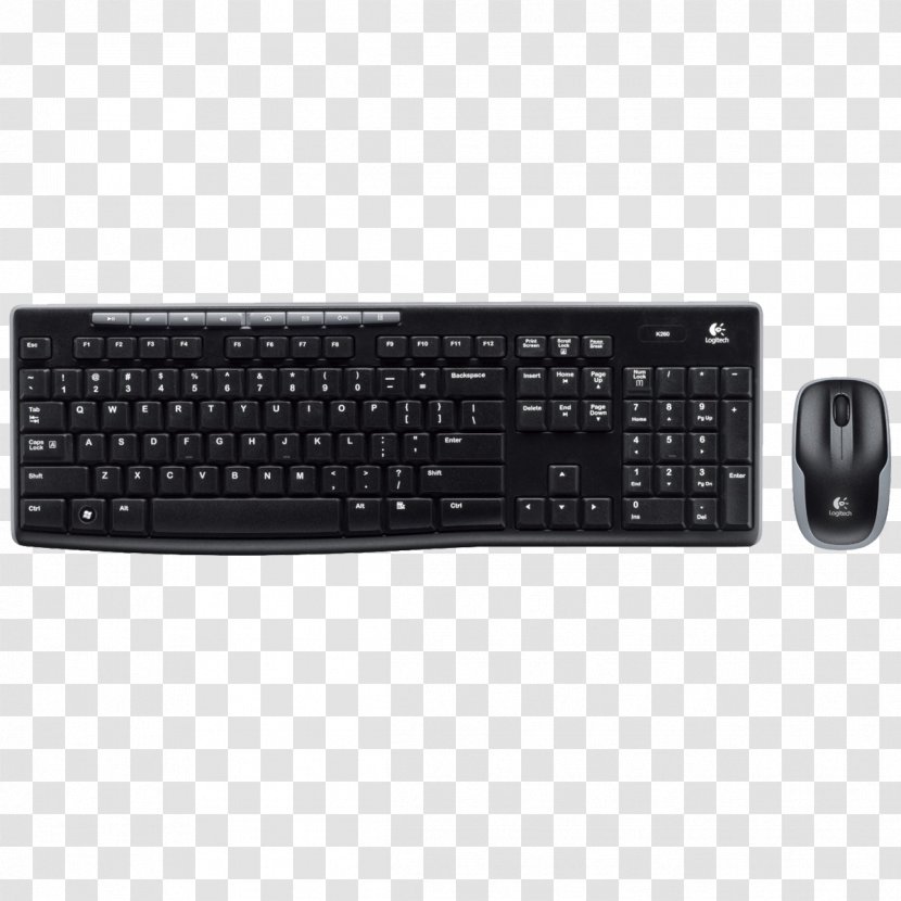 Computer Keyboard Mouse Logitech Wireless - Technology - Pc Transparent PNG