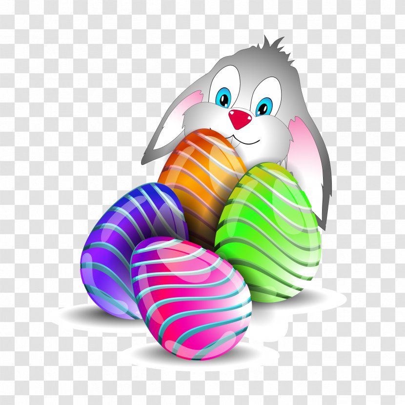 Easter Bunny Egg Rabbit - Designer - Eggs Transparent PNG