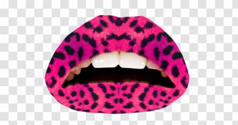 Lipstick Tattoo Violent Lips Sticker - Pink Transparent PNG