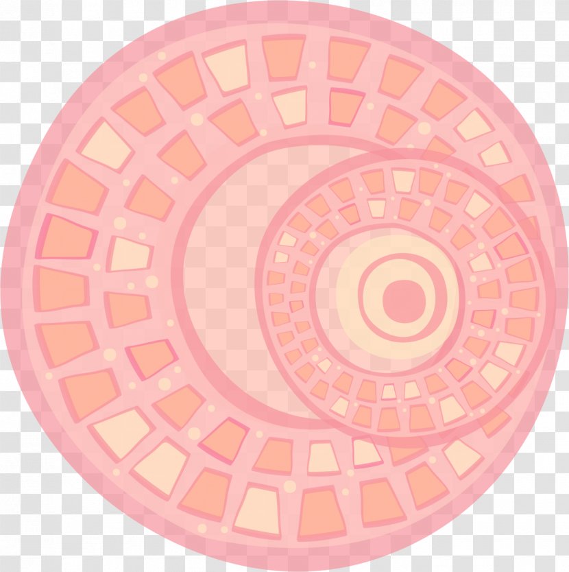 Pink Shading - Disk - Peach Transparent PNG