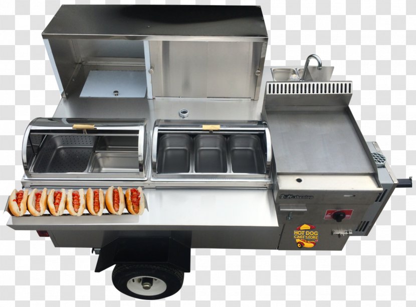 Hot Dog Cart Barbecue Street Food Kitchen - Grilled Cheese Stand Transparent PNG