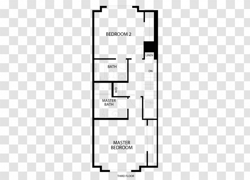 Terraced House Floor Plan Apartment Suite - Bathroom Transparent PNG