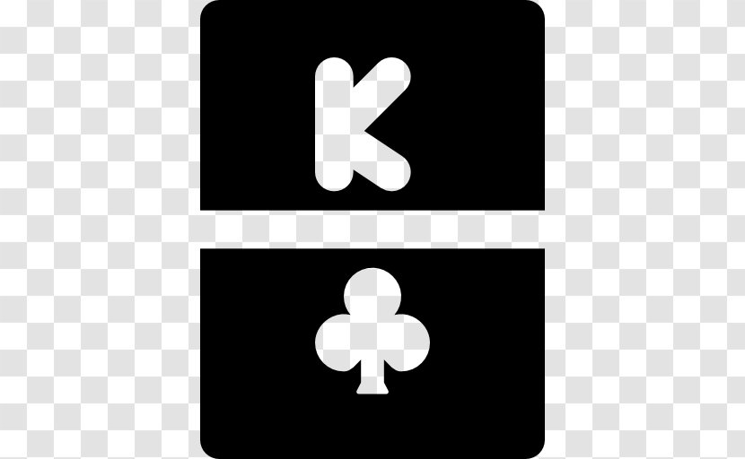 Symbol Logo White - Black And - King Of Clubs Transparent PNG