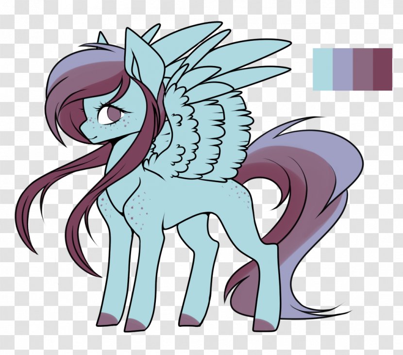 Art Commission Auction Adoption Horse - Tree - Blue Pegasus Transparent PNG