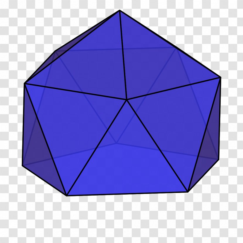 Gyroelongated Pentagonal Pyramid Prism - Violet Transparent PNG
