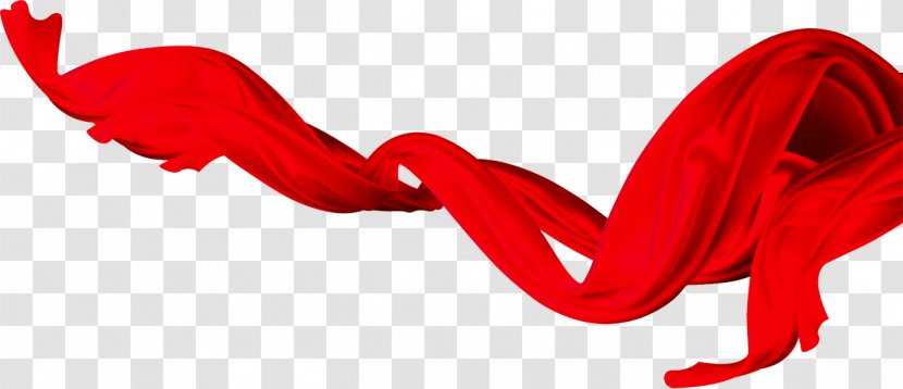 Red Ribbon Sheer Fabric - Tree - Satin Transparent PNG