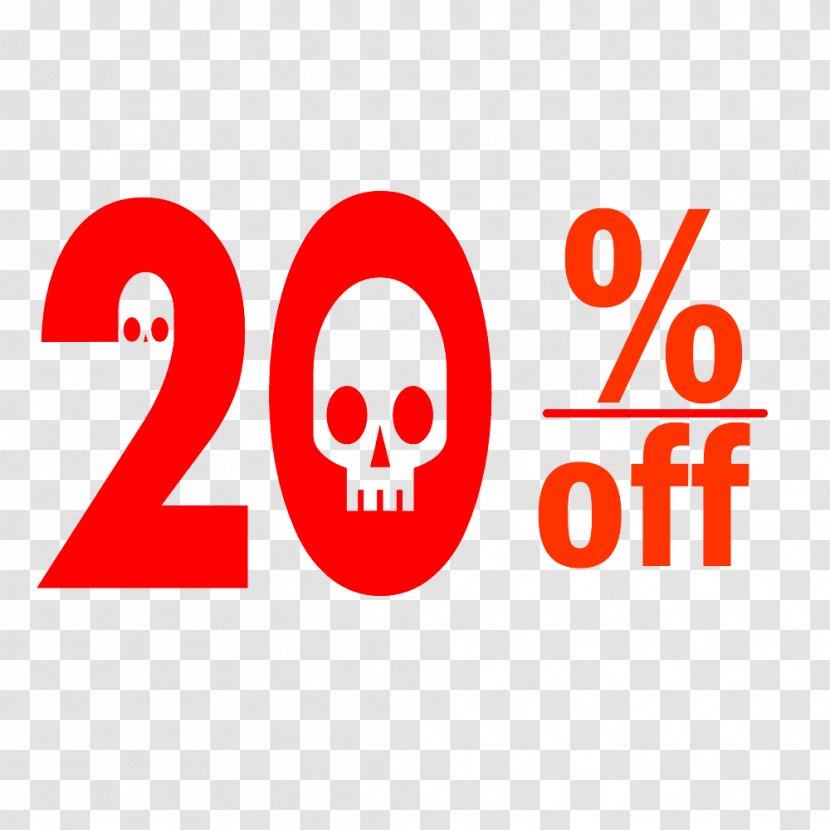Halloween 20% Discount Tag. - Smile - Vitamin Transparent PNG