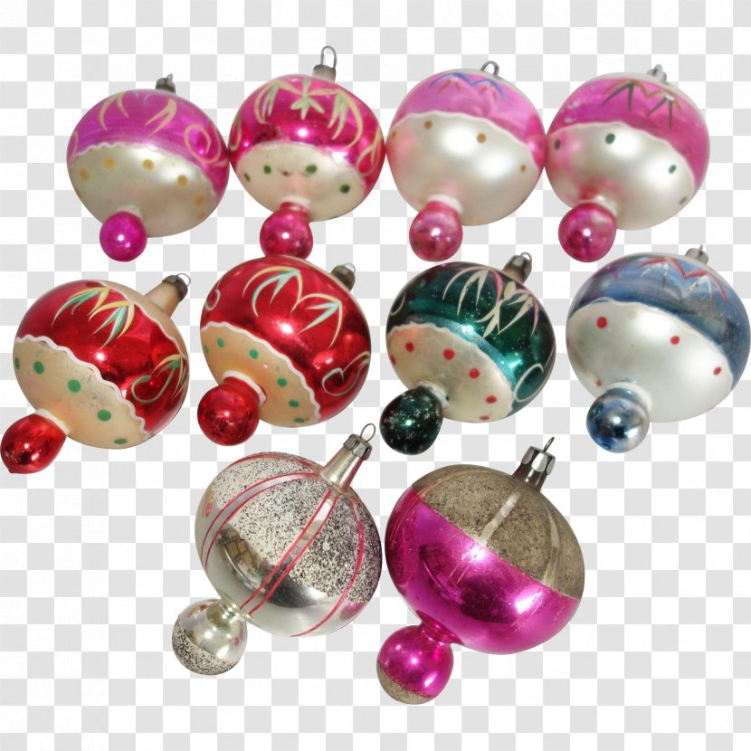 Christmas Ornament Decoration Bead Magenta - Hand Painted Hot-air Balloon Transparent PNG