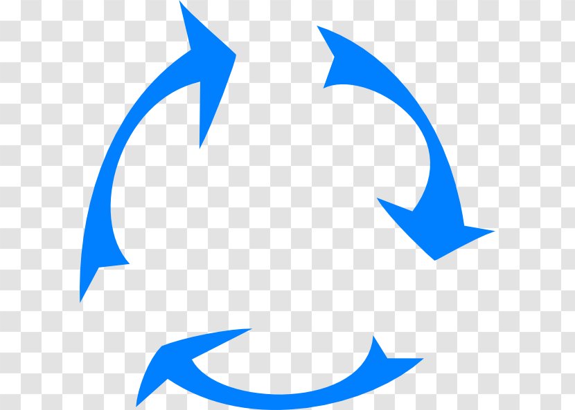 Blue Recycling Symbol Clip Art - Recycle Transparent PNG