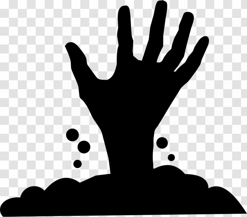 Clip Art Image - Black - Scary Hands Transparent PNG