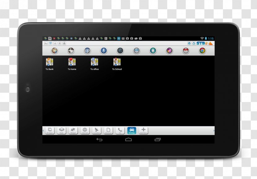 Tablet Computers Taskbar Android Toolbar - Electronics Transparent PNG