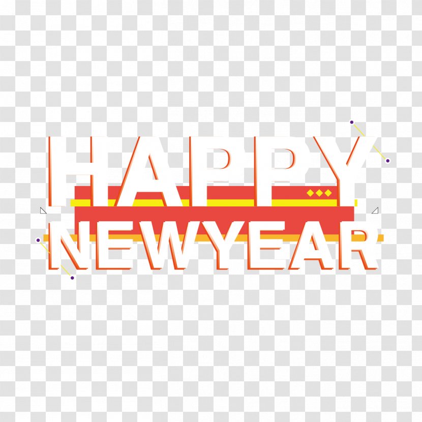 Poster New Year - Happy Material Transparent PNG