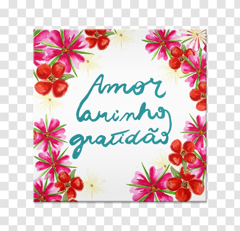 Love Gratitude Floral Design - Picture Frame - Cool Moto Transparent PNG