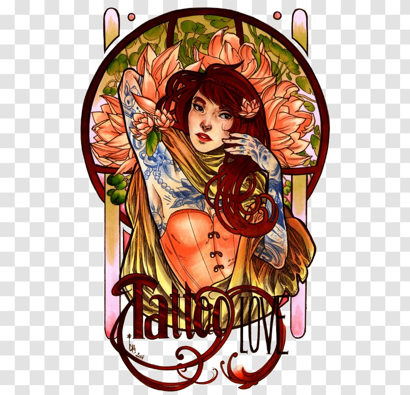 Art Nouveau Drawing DeviantArt - Window - Painting Transparent PNG