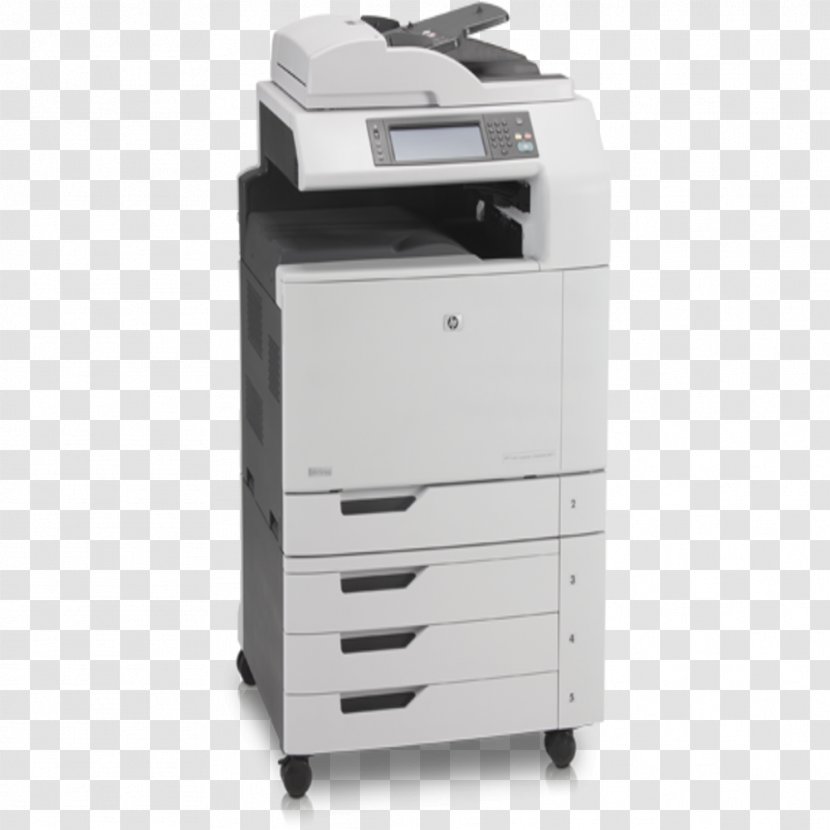 Hewlett-Packard Multi-function Printer HP LaserJet CM6040 Laser Printing - Hp Laserjet - Hewlett-packard Transparent PNG