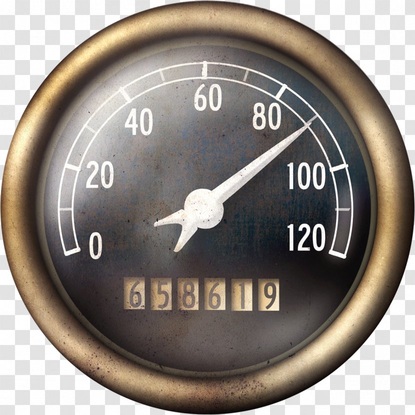 Speedometer Dial Icon - Racing - Black Transparent PNG