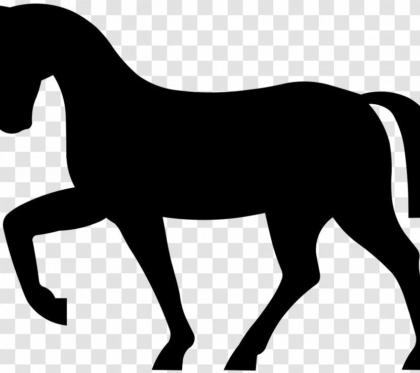 American Paint Horse Mustang Equestrian Clip Art - Silhouette Transparent PNG