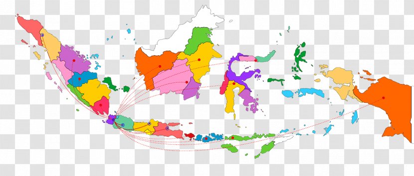 Indonesia Poverty Map - Dot Distribution Transparent PNG