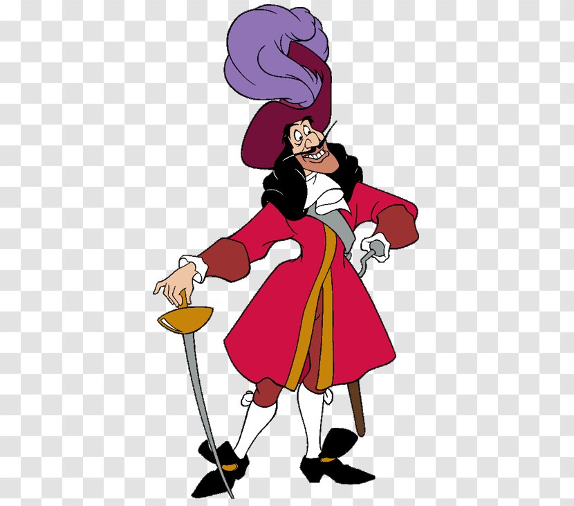 Captain Hook Smee Peter Pan Wendy Darling Clip Art - Costume Transparent PNG