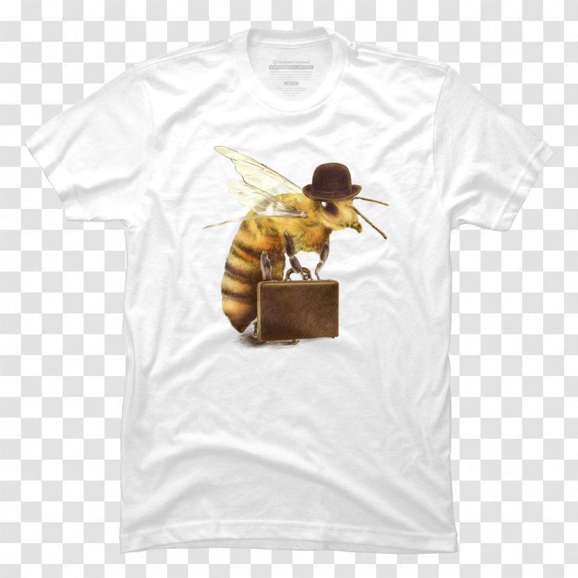 Worker Bee T-shirt Bag Greeting & Note Cards - White Transparent PNG