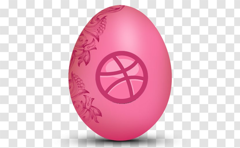 Pink Easter Egg Symbol Sphere - Social Networking Service - Dribble Transparent PNG